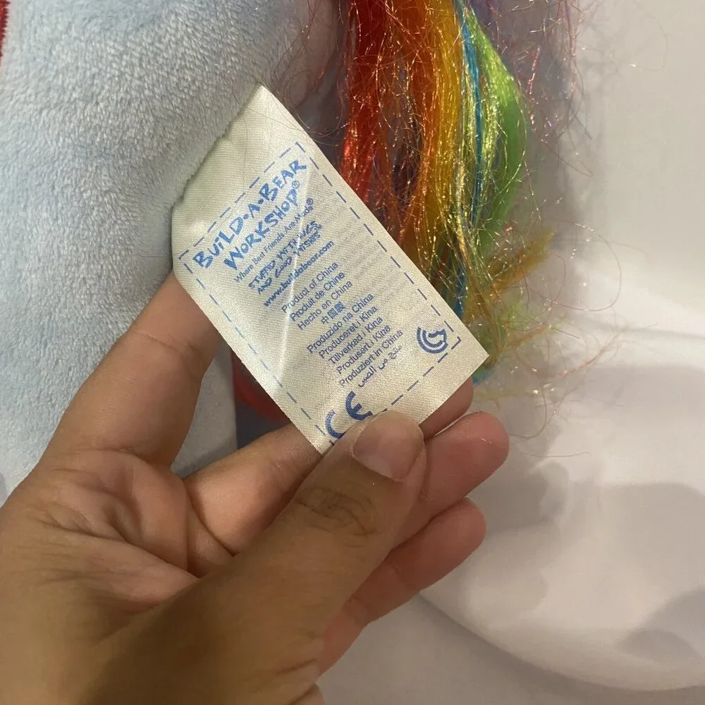 build a bear workshop‎ my little pony stuffed plush horse rainbow dash lighting